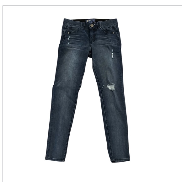 Democracy AB Technology Women’s Blue Distressed Jeans Size 6 - Picture 1 of 8